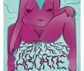 Bea Lake - Aborte o Patriarcado, Minas Gerais, Brasil, 2018. Arte digital.